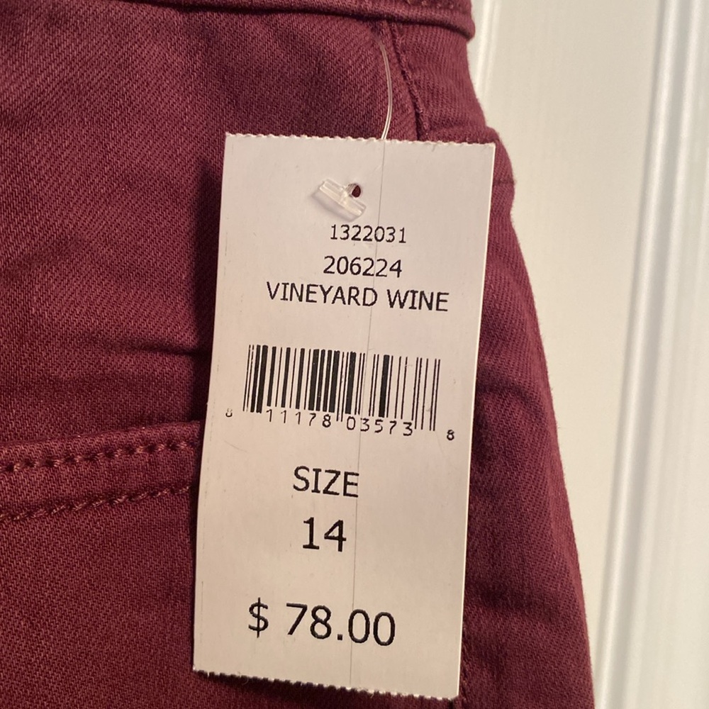 Warp + Weft JFK Wine Capris…size 14 - Picture 9 of 9